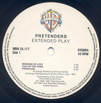 The Pretenders : Extended Play (12", EP)