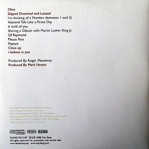 Lambchop : OH (Ohio) (CD, Album, Promo, Car)