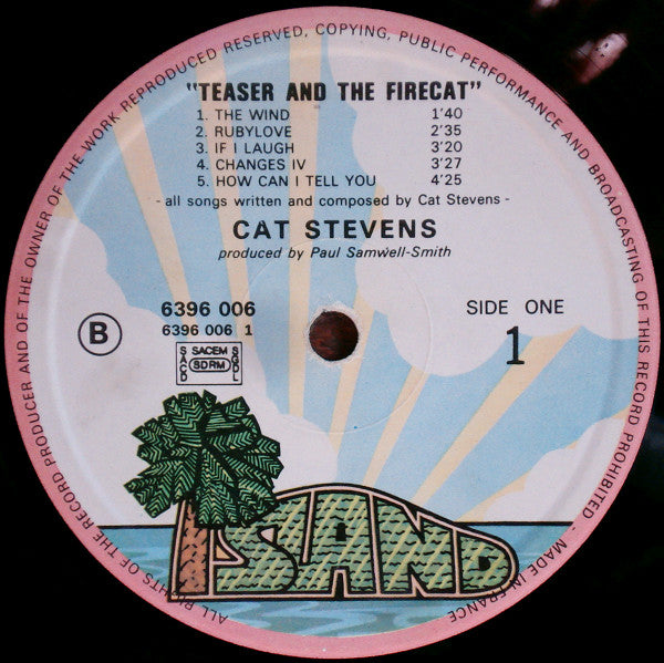 Cat Stevens : Teaser And The Firecat (LP, Album, Gat)