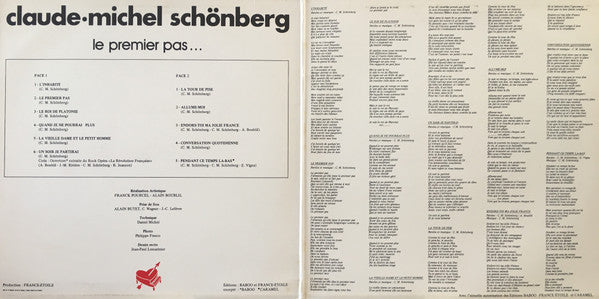 Claude.Michel Schönberg* : Le Premier Pas (LP, Album, Gat)