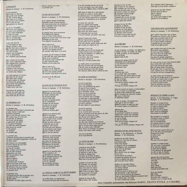 Claude.Michel Schönberg* : Le Premier Pas (LP, Album, Gat)