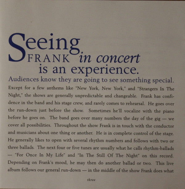 Frank Sinatra : Sinatra 80th Live In Concert (CD, Comp)