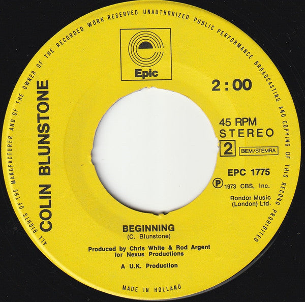 Colin Blunstone : Wonderful (7", Single)