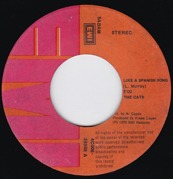 The Cats : Like A Spanish Song  (7", Single)