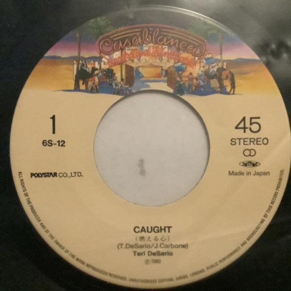 Teri Desario : Caught = 燃える心 (7", Single)