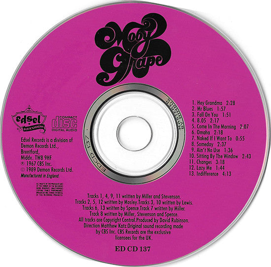 Moby Grape : Moby Grape (CD, Album, RE, RM)