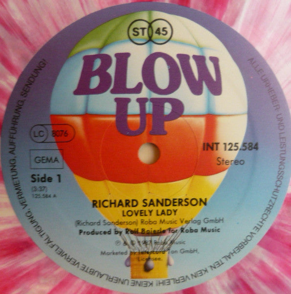 Richard Sanderson : Lovely Lady (12", Mul)