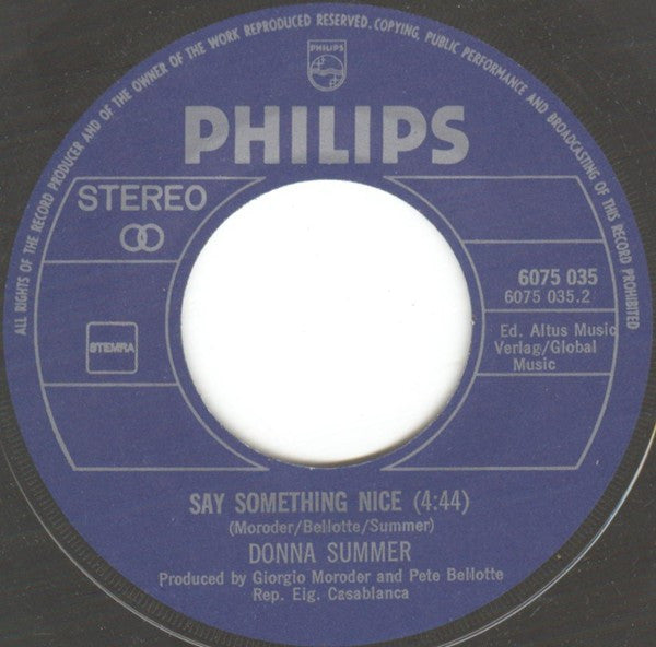 Donna Summer : Rumour Has It (7", Single)