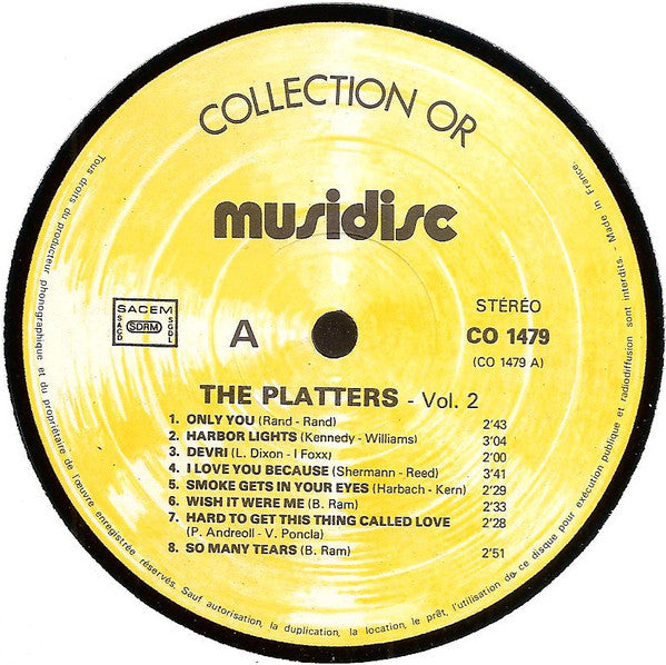The Platters : Only You Vol.2 (LP, Comp)