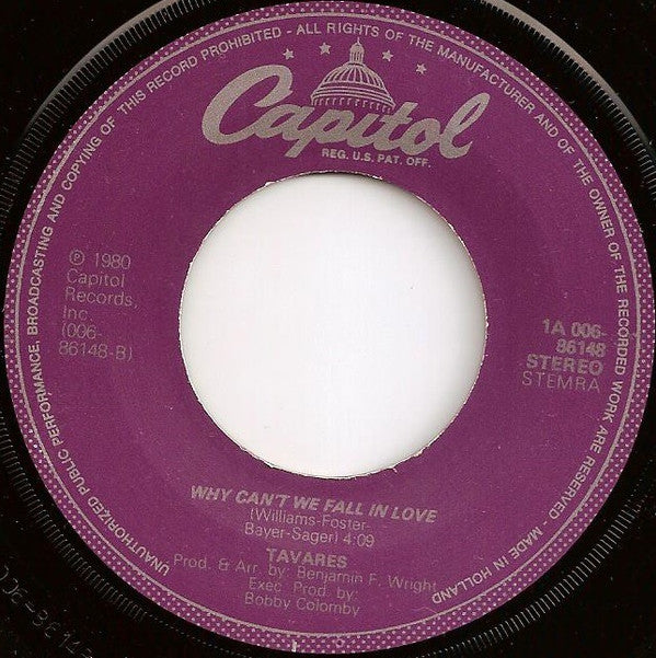 Tavares : I Don't Want You Anymore (7", Single)