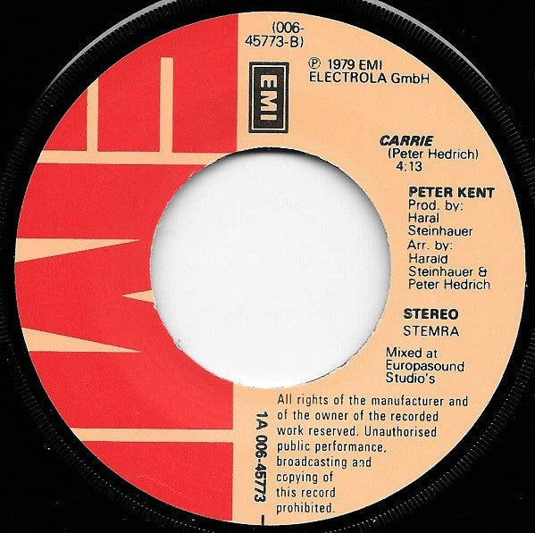 Peter Kent : It's A Real Good Feeling (7", Single)