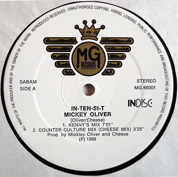 Mickey Oliver : In-Ten-Si-T (12", Die)
