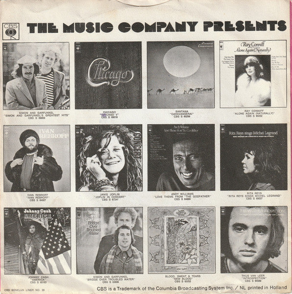 Chicory Tip : Cigarettes, Women & Wine (7", Single)