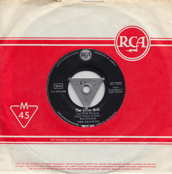The Browns (3) : The Three Bells (7", Single)