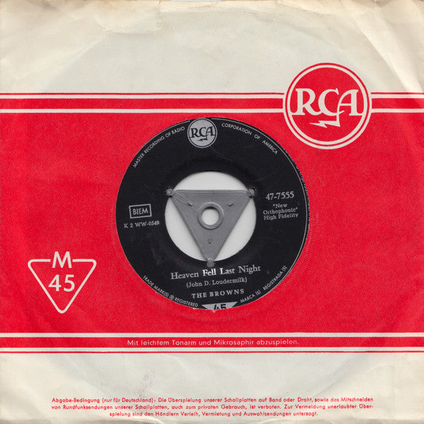 The Browns (3) : The Three Bells (7", Single)