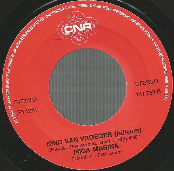 Imca Marina : Ook Als Ik Er Niet Ben  (7", Single)