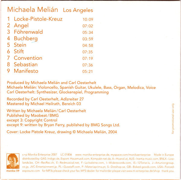 Michaela Melián : Los Angeles (CD, Album, Promo)