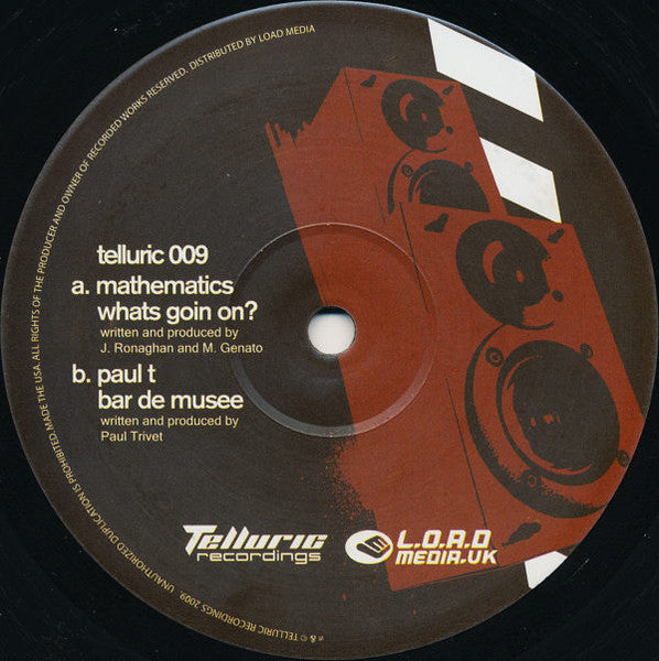 Mathematics / Paul T (3) : Whats Goin On? / Bar De Musee (12")
