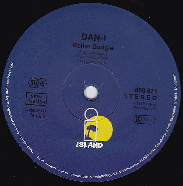 Dan-I : Monkey Chop / Roller Boogie (12")