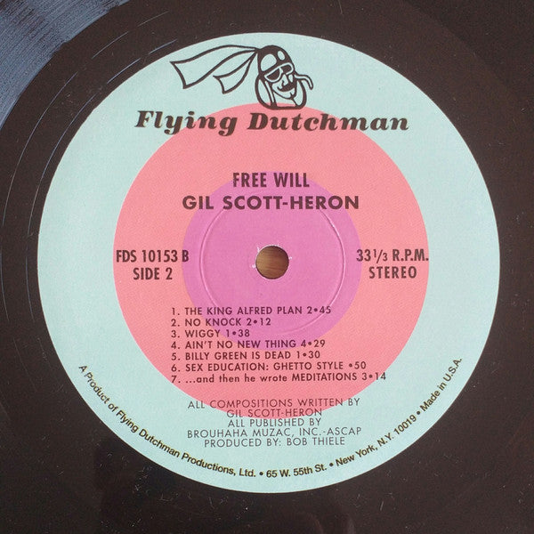 Gil Scott-Heron : Free Will (LP, Album, RE)