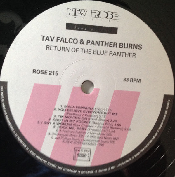 Tav Falco's Panther Burns : Return Of The Blue Panther (LP, Album)