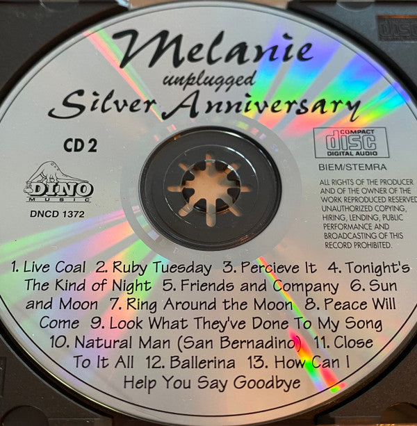Melanie (2) : Unplugged Silver Anniversary (2xCD, Album, Comp)