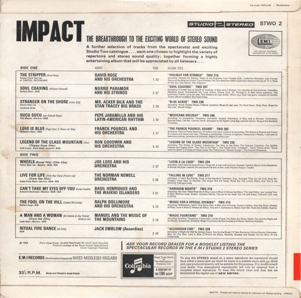 Various : Impact (LP, Album, Comp, Blu)