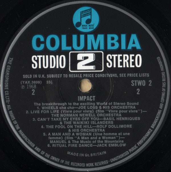 Various : Impact (LP, Album, Comp, Blu)