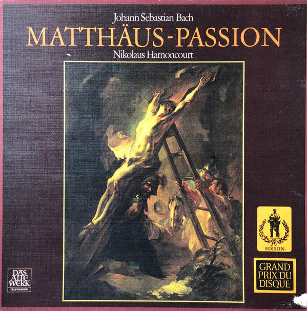 Johann Sebastian Bach - Nikolaus Harnoncourt : Matthäus-Passion (4xLP + Box)