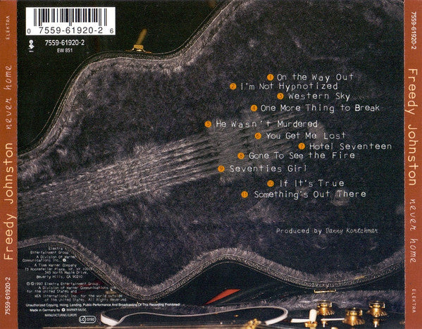 Freedy Johnston : Never Home (CD, Album)