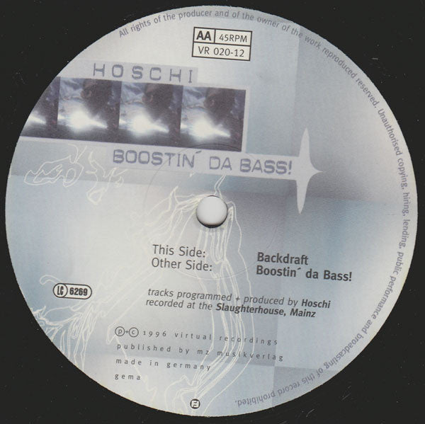 Hoschi : Boostin' Da Bass! (12")