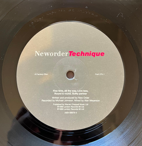 New Order : Technique (LP, Album, RE, 180)