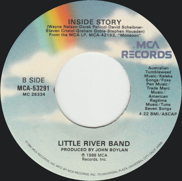 Little River Band : Love Is A Bridge (7", Glo)