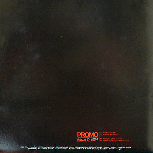 Promo / Brian Acardy : The Killing Fields 2 (12")