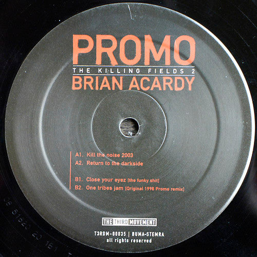 Promo / Brian Acardy : The Killing Fields 2 (12")