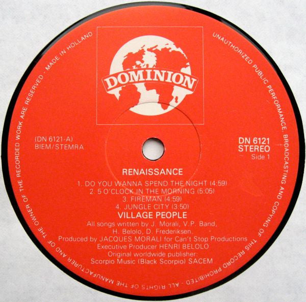 Village People : Renaissance (LP, Album)