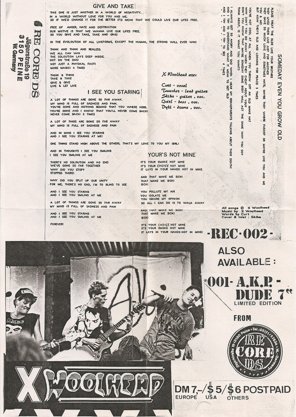 X Woolhead : Give & Take (7", Num, Gre)