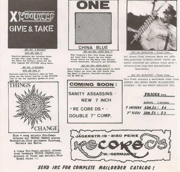 X Woolhead : Give & Take (7", Num, Gre)