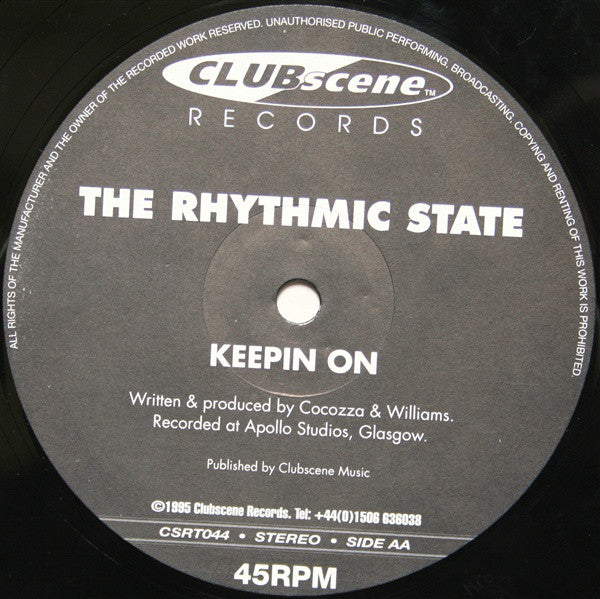 The Rhythmic State : No D.S. Allowed! (12")