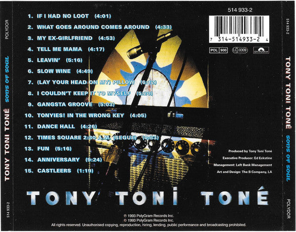 Tony! Toni! Toné! : Sons Of Soul (CD, Album)