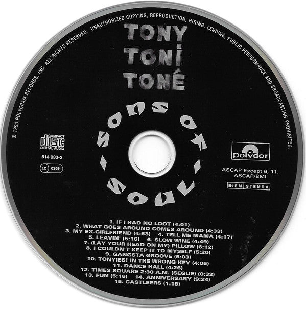 Tony! Toni! Toné! : Sons Of Soul (CD, Album)
