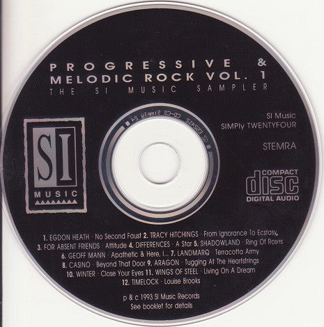 Various : Progressive & Melodic Rock Vol. 1 • The SI Music Sampler (CD, Comp, Smplr)