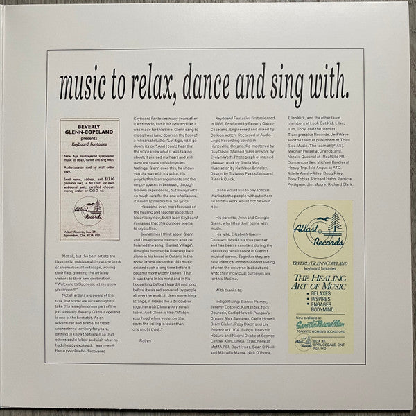 Beverly Glenn-Copeland : ...Keyboard Fantasies... (LP, Album, RE)