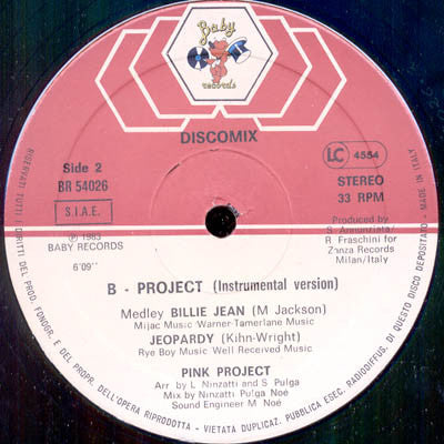 Pink Project : B.Project (12")