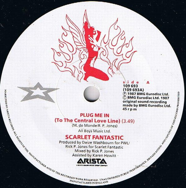 Scarlet Fantastic : Plug Me In (7", Single)