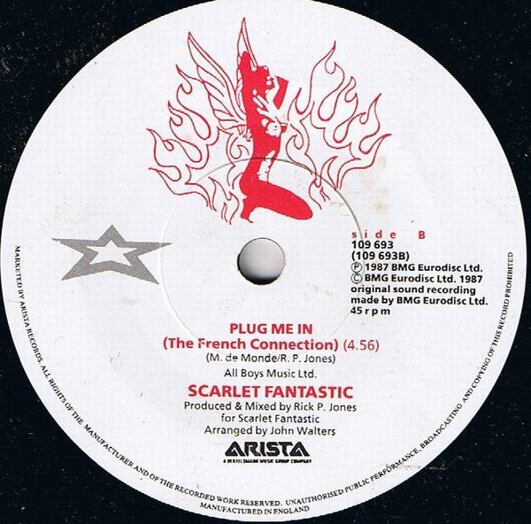 Scarlet Fantastic : Plug Me In (7", Single)