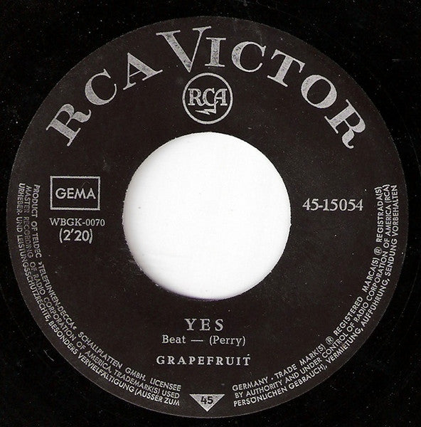 The Grapefruit* : Elevator / Yes (7", Single)