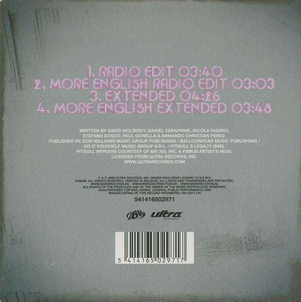 Pitbull : I Know You Want Me (Calle Ocho) (CD, Maxi, Car)