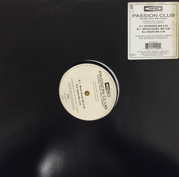 Passion Club : Gotta Give My Heart (12")