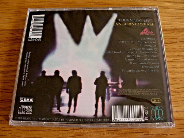 Tangerine Dream : Tournado Live In Europe (CD, Album)